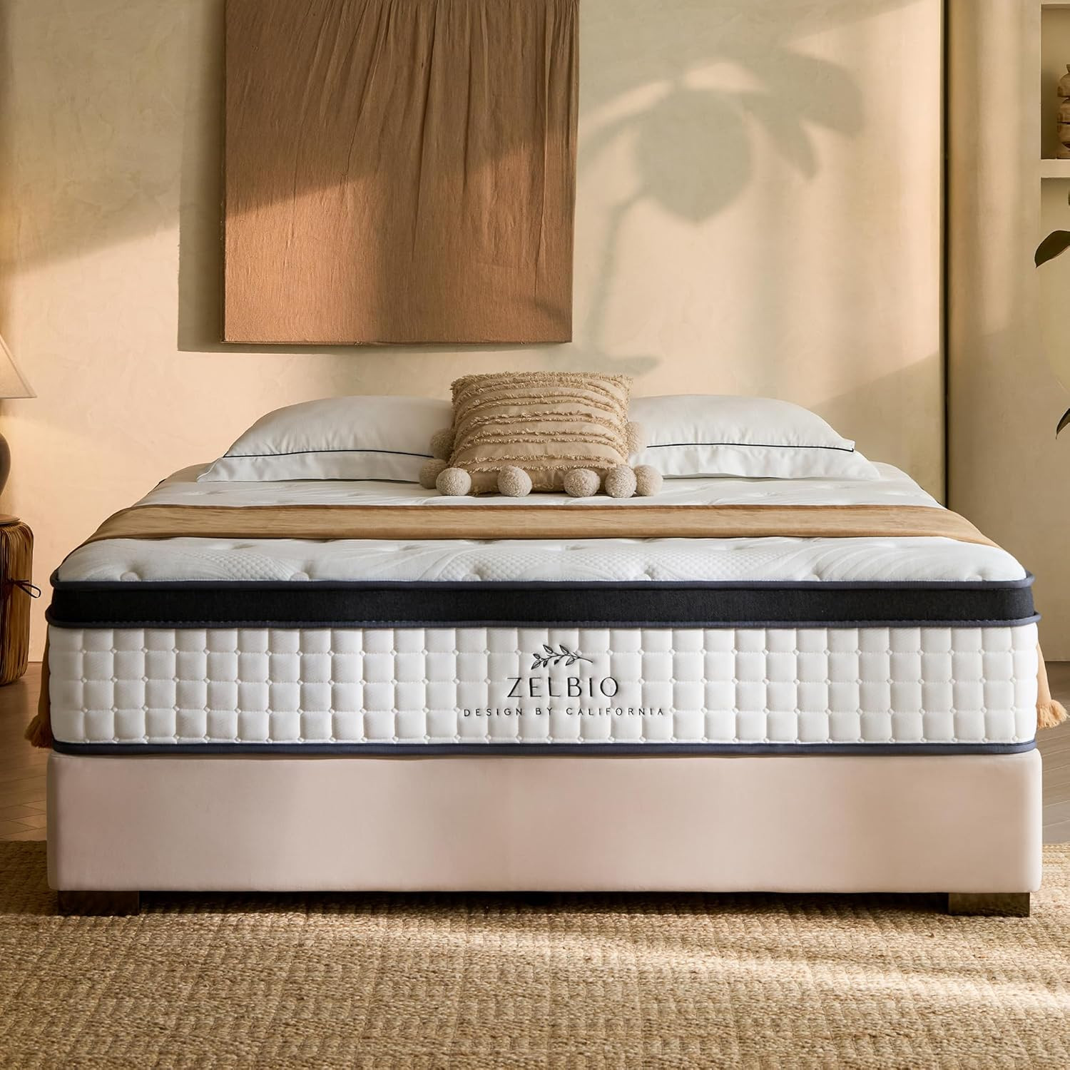 Twin XL 12″ Hybrid Mattress – Gel Memory Foam & Pocket Coils, Medium Firm