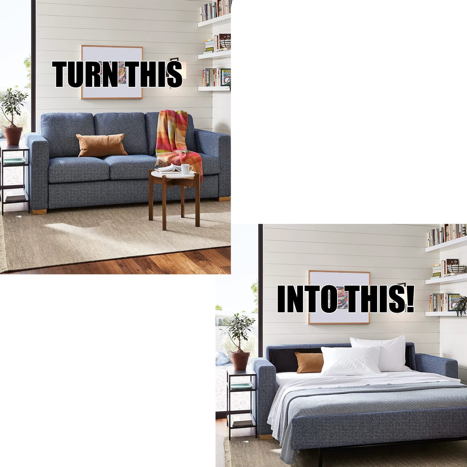 Sleeper Sofa Sheet, Trifold Mattress Size Sofa Bed Sheet 38″ x 72″ x White Twin