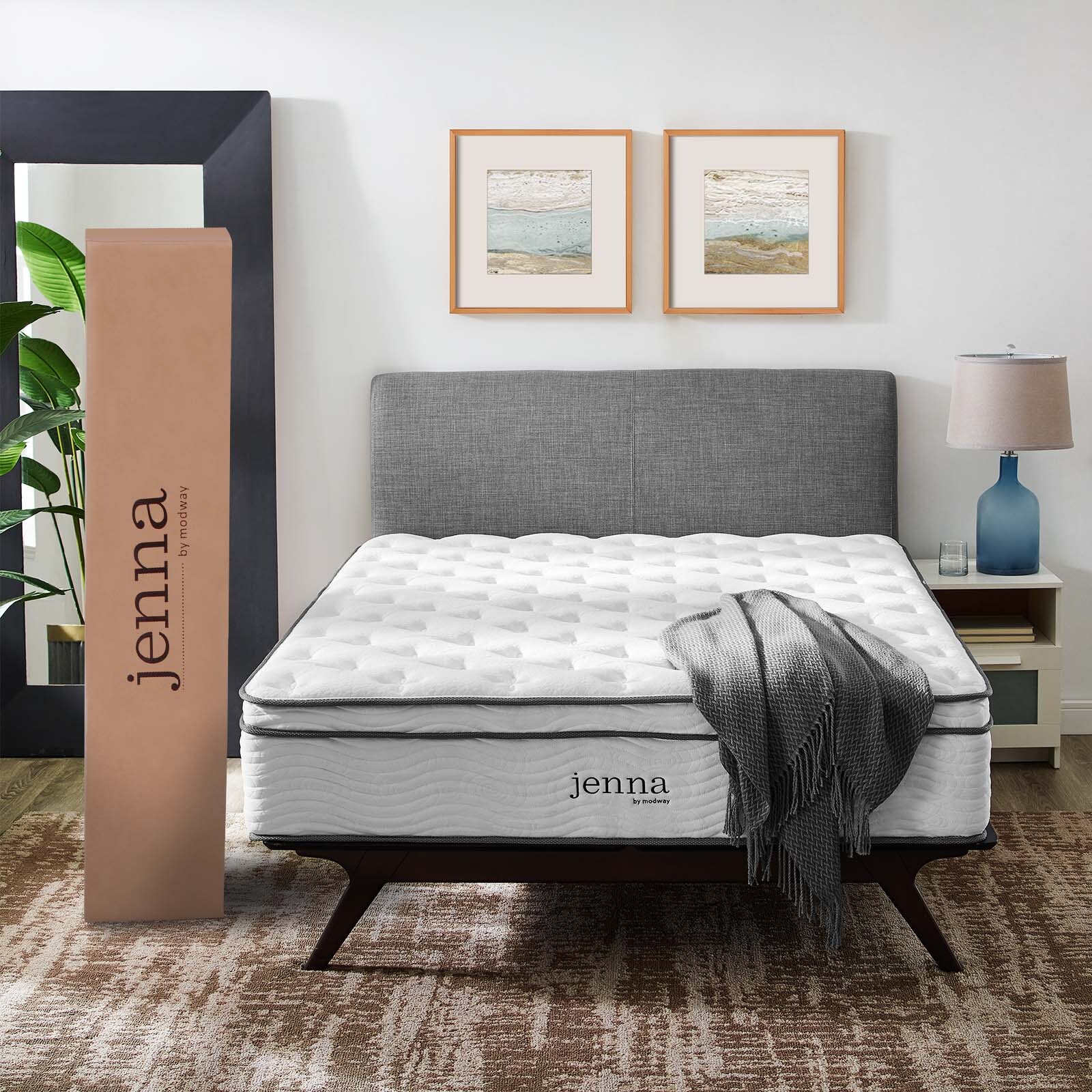 Jenna 14″ Innerspring and Foam California King Mattress