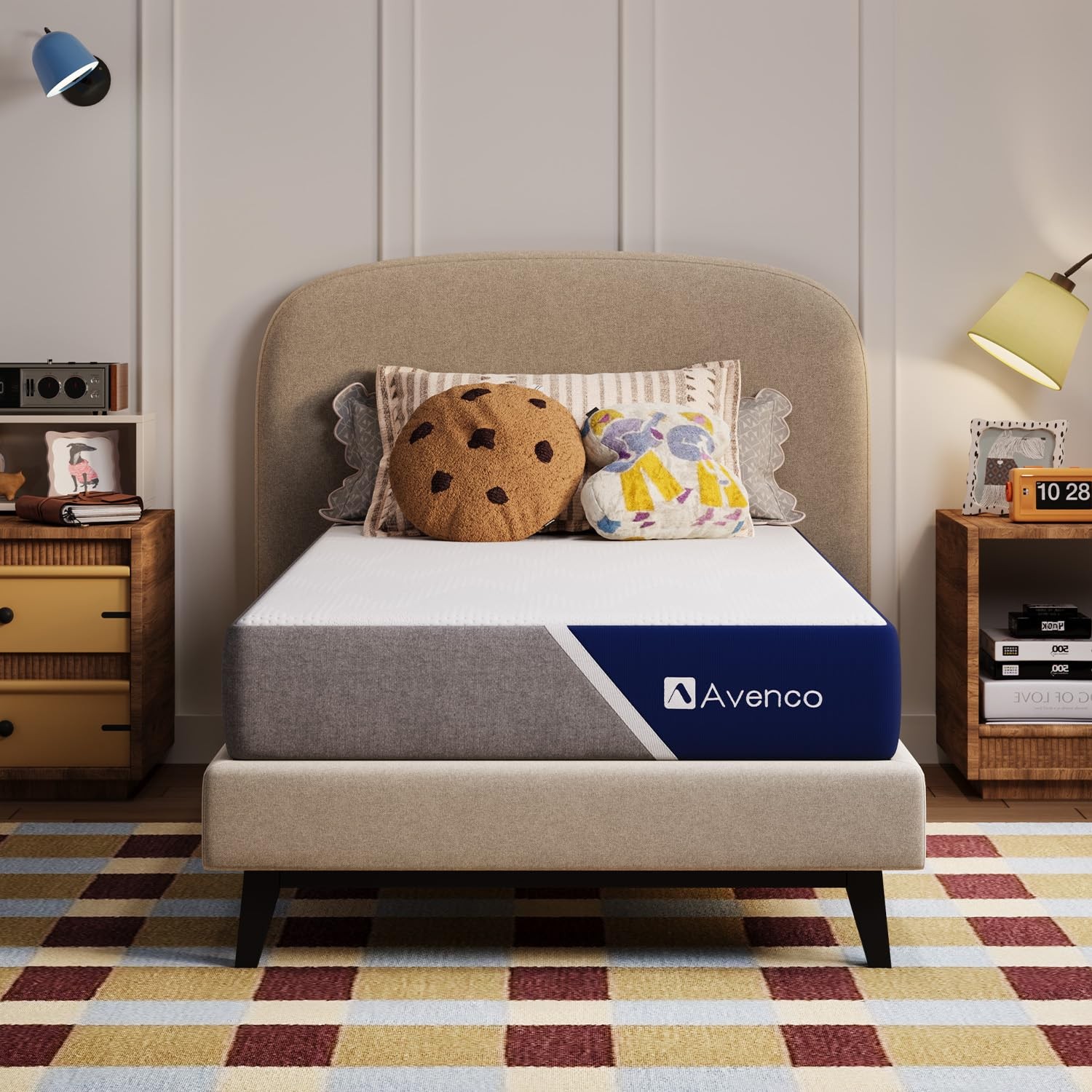 Avenco 6 Inch Full Size Mattress with OpenCell Foam for Breathable Comfort, G…