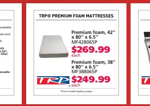 Semi Big Rig Premium Foam Sleeper Cab Trucker Bed Mattress 80″Lx42″Wx6.5″D NEW