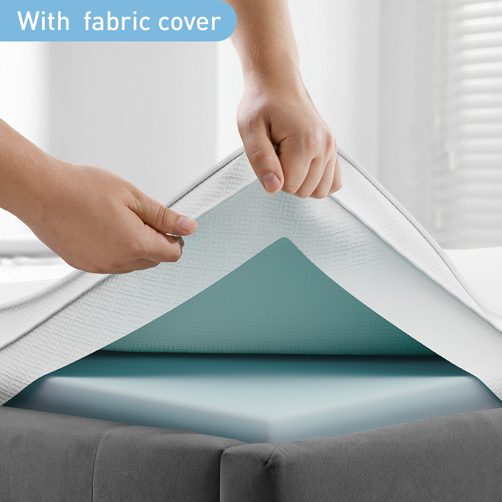 Twin Mattress Topper Memory Foam Topper w/ Cover Soft Bed Topper Pad Bed Sofa RV