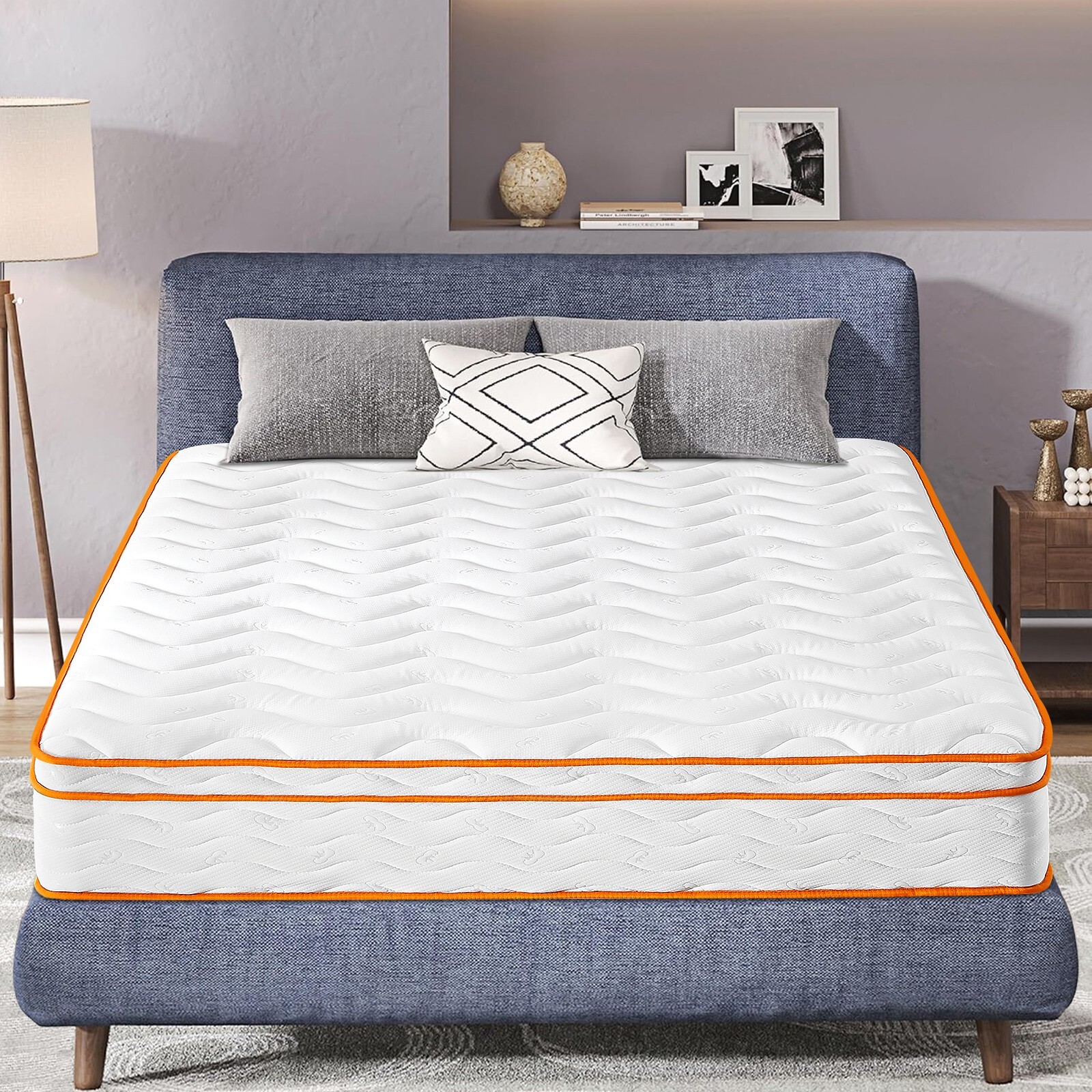 OUUI 10″ 12″ Hybrid Mattress Medium Firm Memory Foam Mattresses In A Box