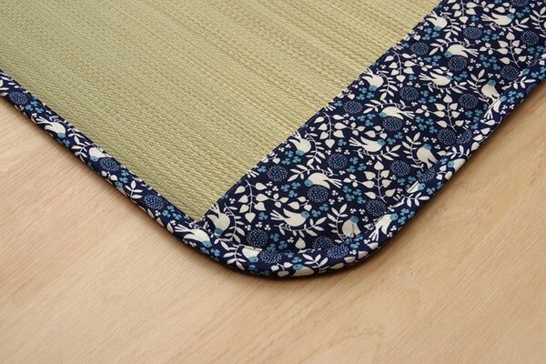 Tatami Mat Small Bird Pattern Japanese Rush Grass Made in Japan 70 x 120cm NEW