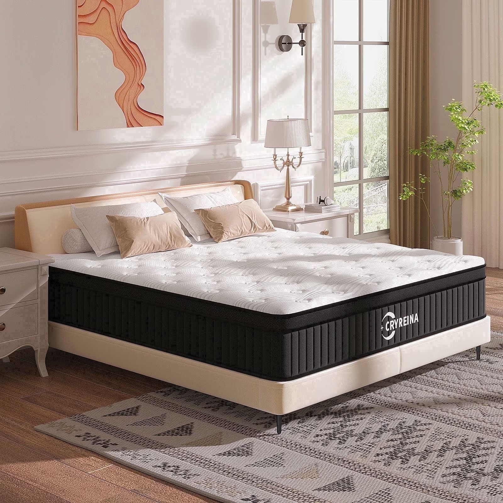 12″ Mattress In a Box Memory Foam Best Sleep Hybrid Pocket Foam Queen Mattress