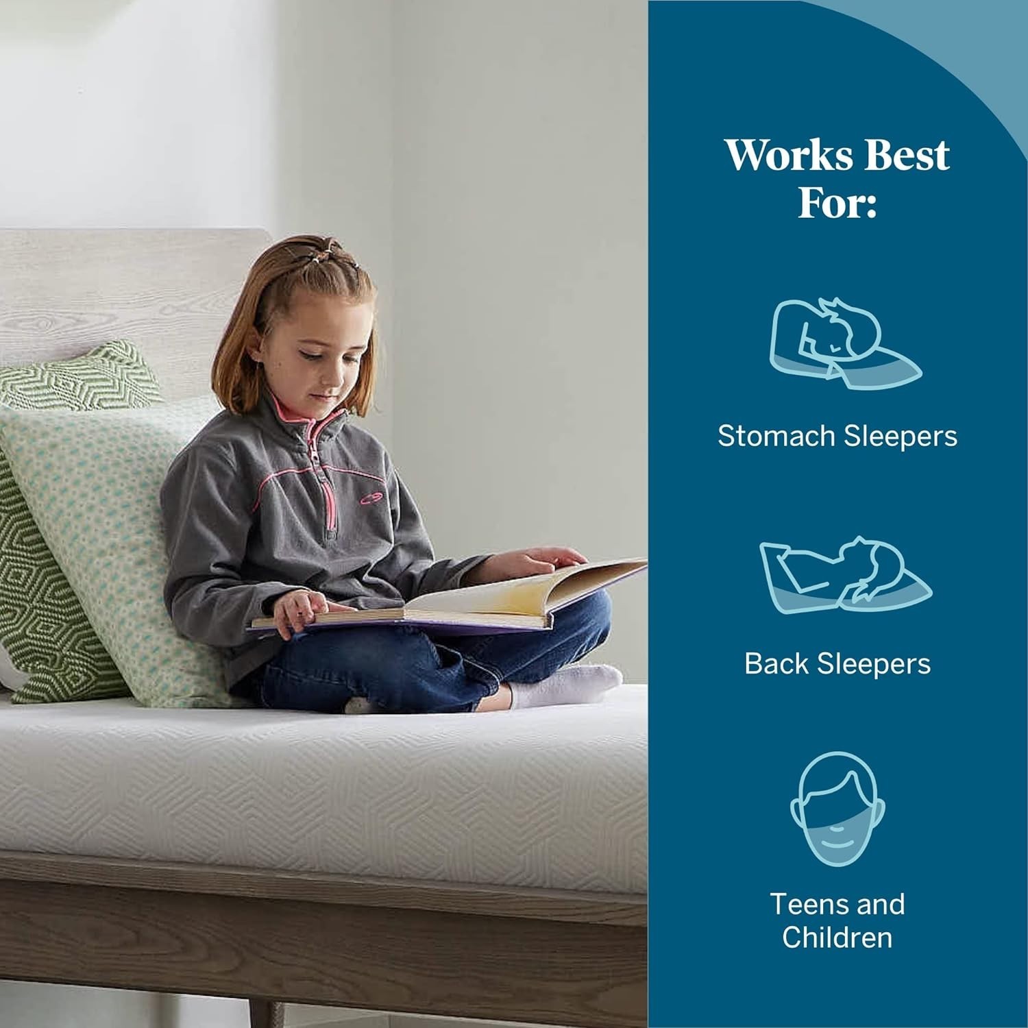 Hypoallergenic 6 Inch Twin XL Gel Memory Foam Mattress – Fresh & Firm Support