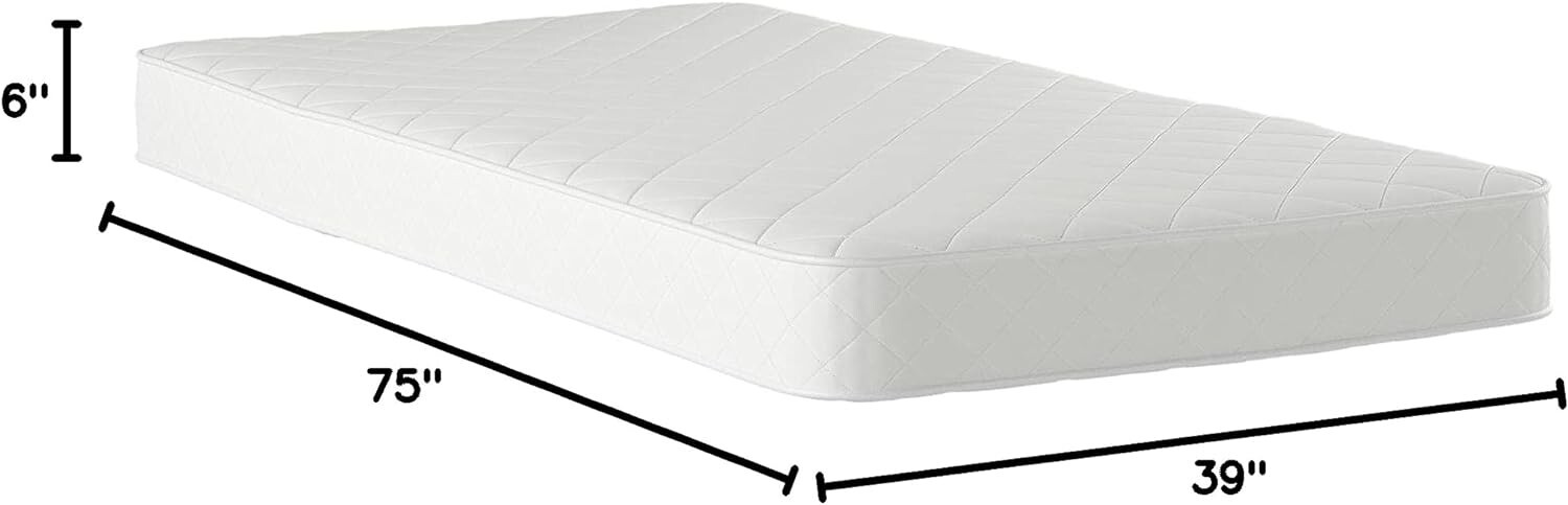 Signature Sleep 6in Bonnell Coil Mattress Twin in White