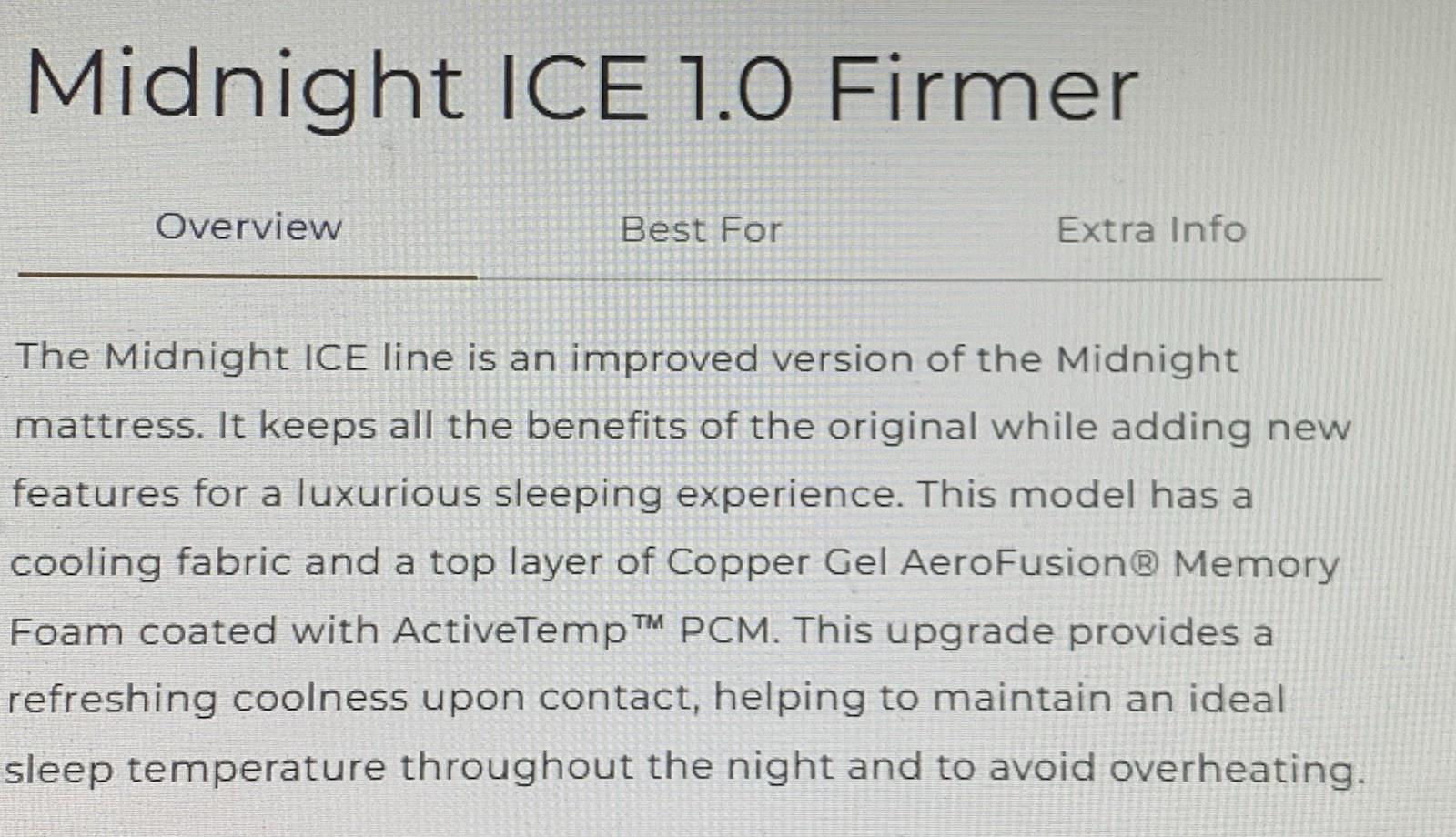 Mlily King Mattress Midnight Ice Firmer 1.0