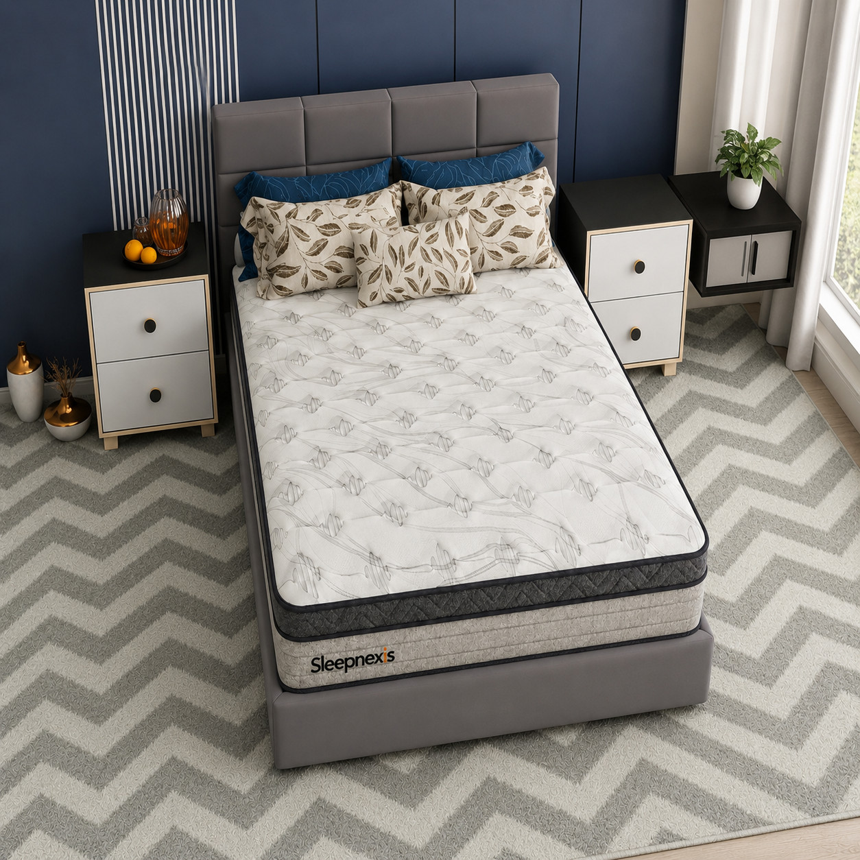 SleepNexis Luxury Hybrid Mattress Cooling Comfort Pressure Relief Bed