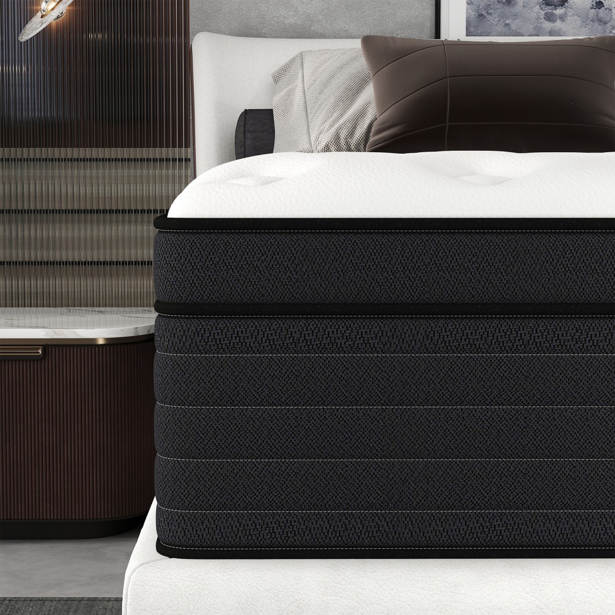 8″10″12″14″ Twin Full Queen King Mattress in a Box Hybrid Spring Gel Memory Foam