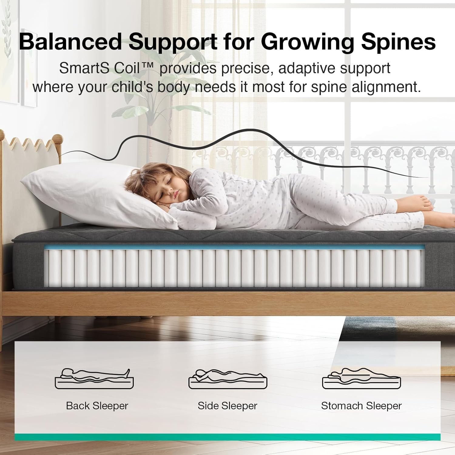 8 Inch Twin Mattress with Breathable Cover – CertiPUR-Certified Comfort Solution