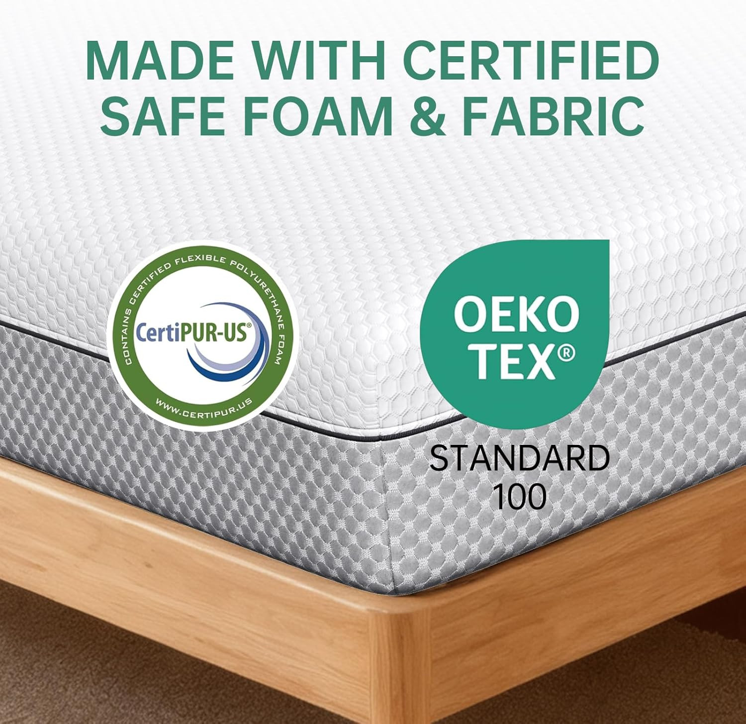 10″ Queen Size Gel Memory Foam Mattress – Medium Firm, CertiPUR-US Certified