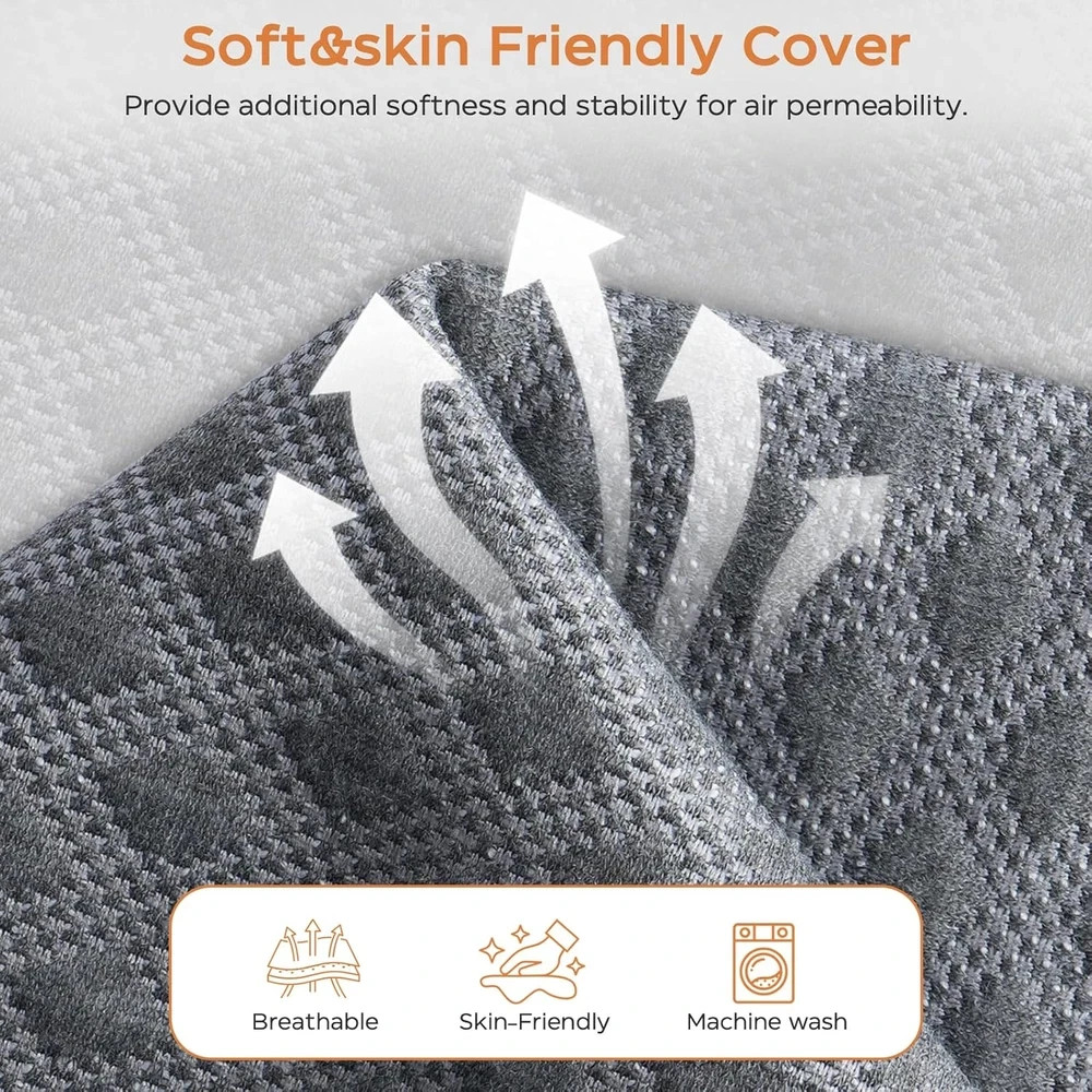 Portable Tri-Fold Memory Foam Mattress – 4″ Single Size for Travel & Camping