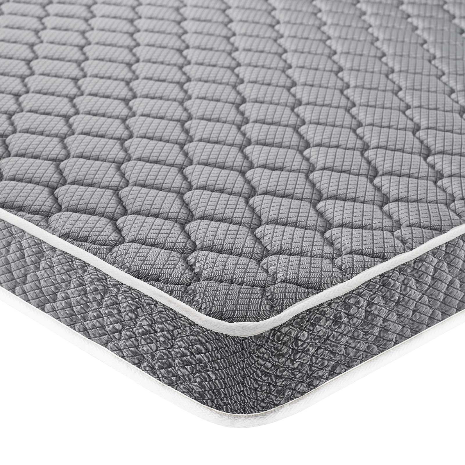 Emma White 6 Inch Twin Mattress MOD-5560-WHI Emma Collection by Modway
