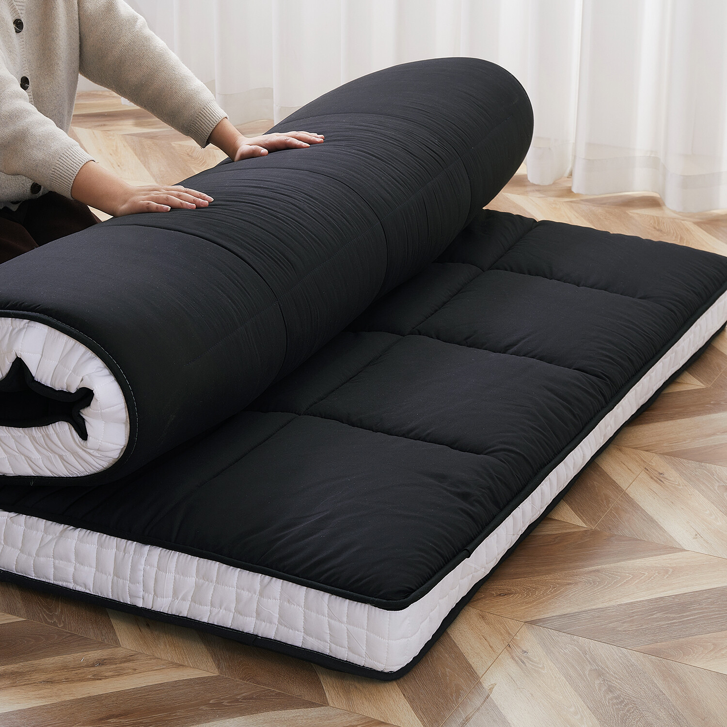 MOPHOTO Japanese Floor Mattress Folding Camping Mattress Kid Sleeping Pad 80×39”