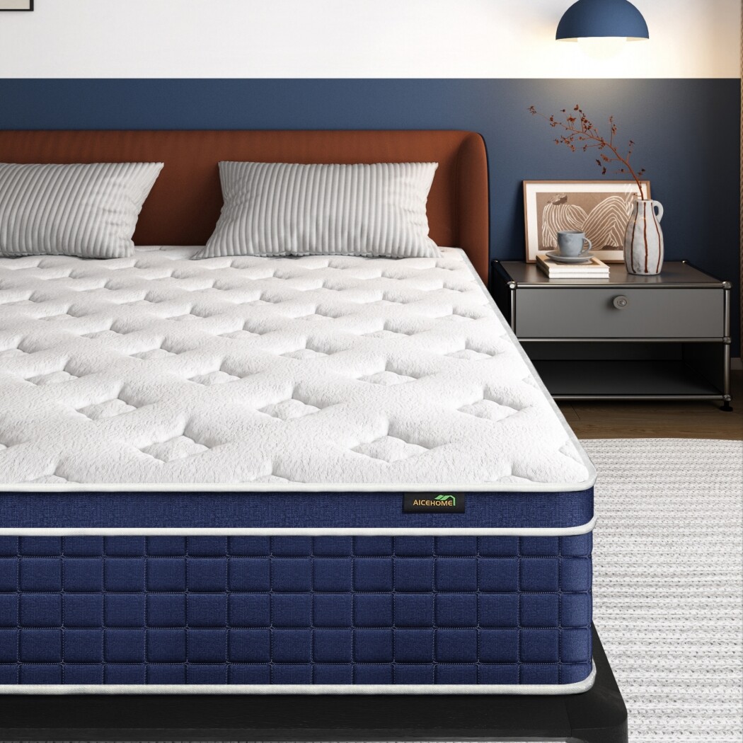 Mattress 10″12″14″ Memory Foam Hybrid Innerspring Twin Full Queen King In Box