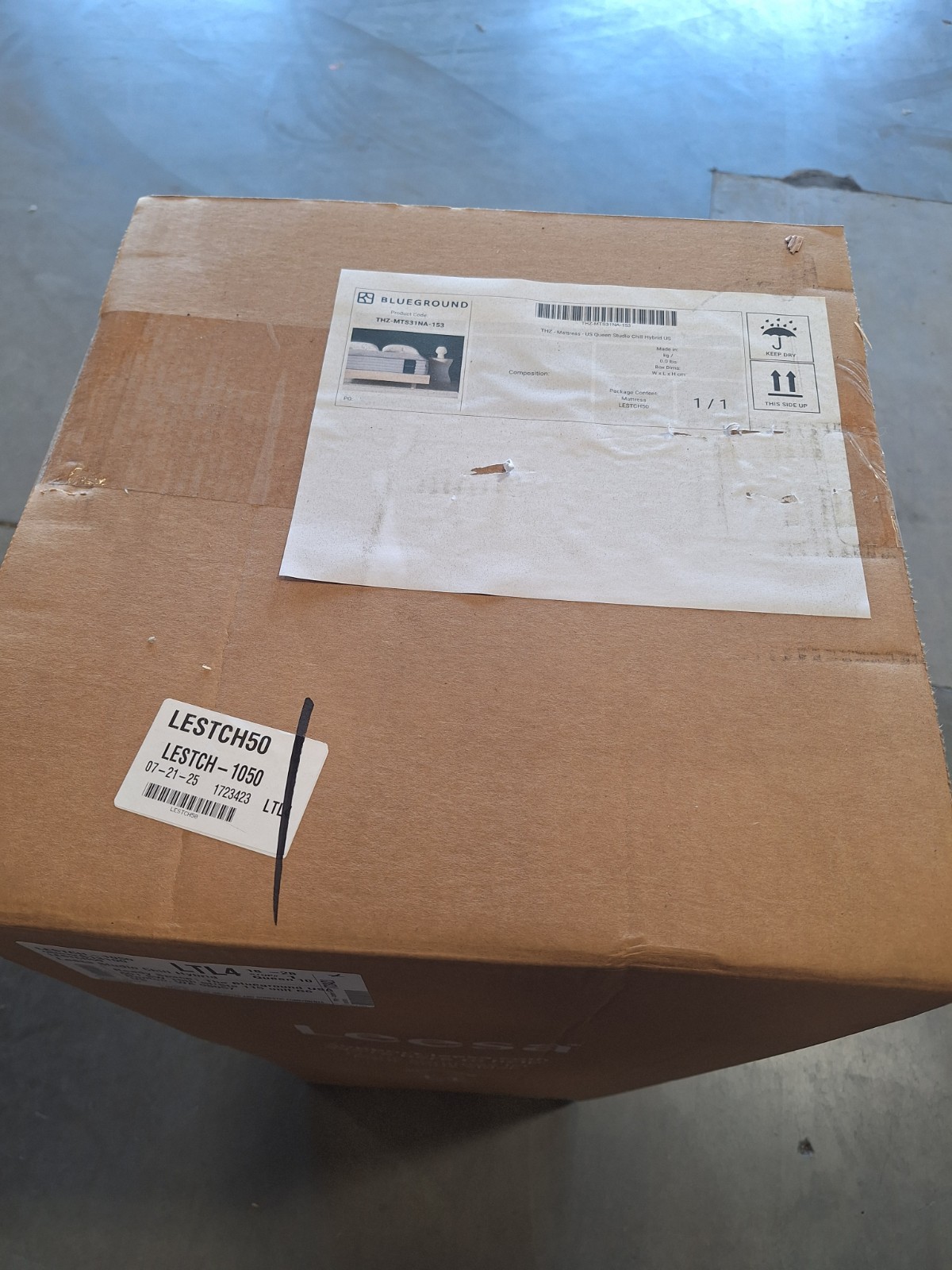 Queen size mattress in a box