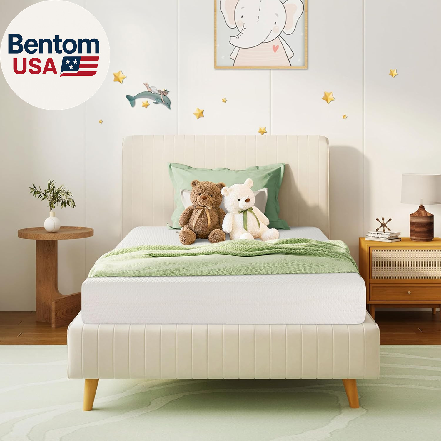 Twin Mattress for Kids 6 Inch Memory Foam Mattress with Cooling Green Tea Gel,Re