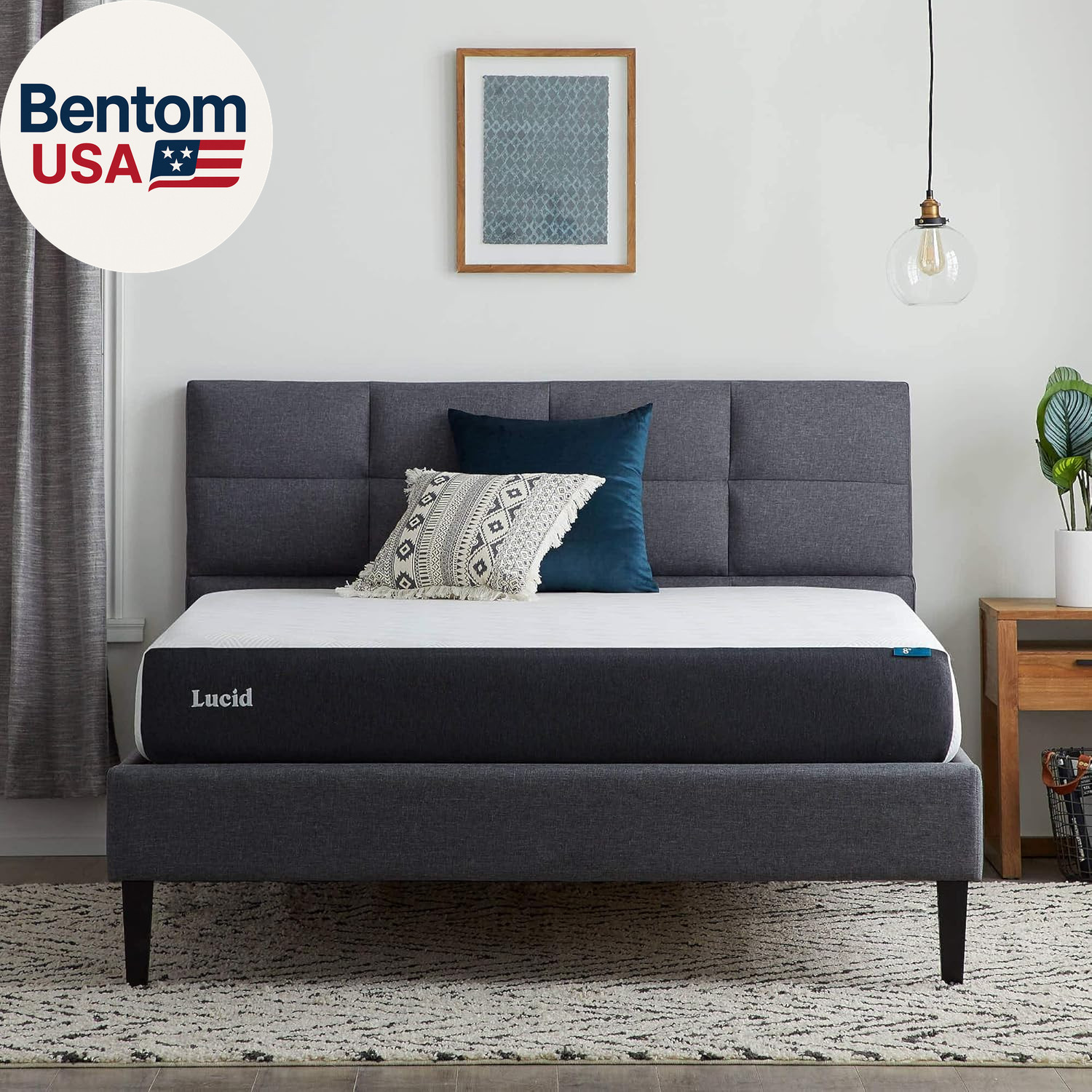 8 Inch Memory Foam Mattress – Medium Plush Feel – Infused with Refreshing Bamboo