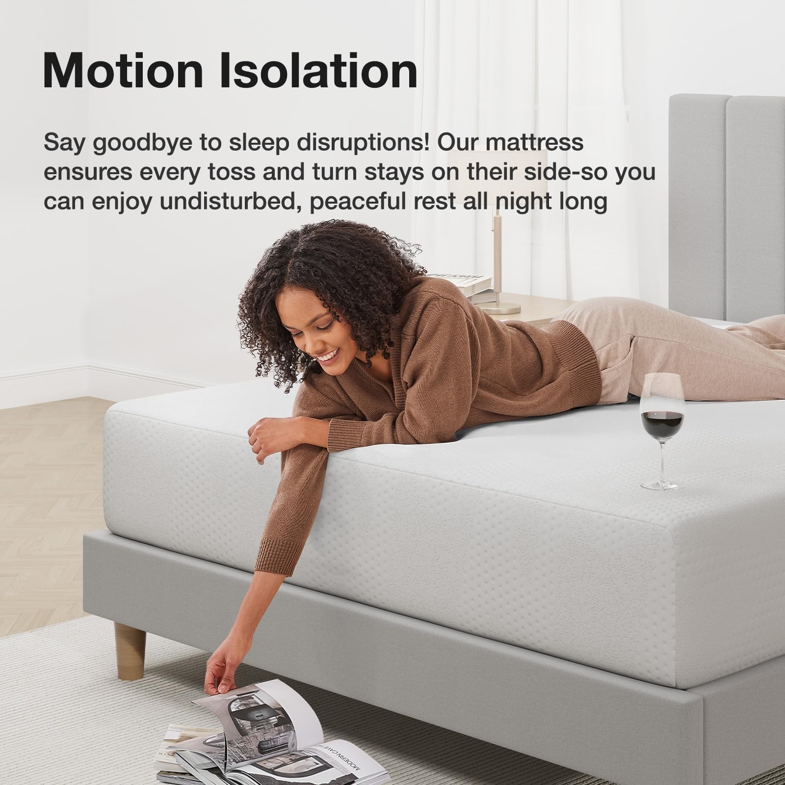 12 Inch Queen Mattress Gel Memory Foam Bed Cooling Pressure Relief White