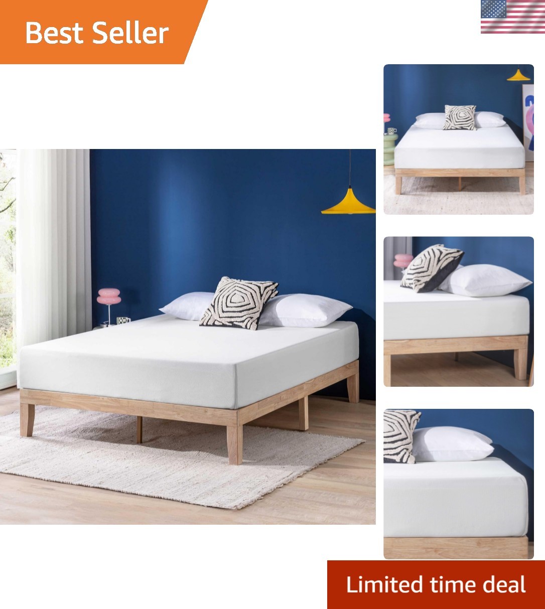 10 Inch King Memory Foam Mattress – Cooling Gel Infused, Medium Firm Comfort