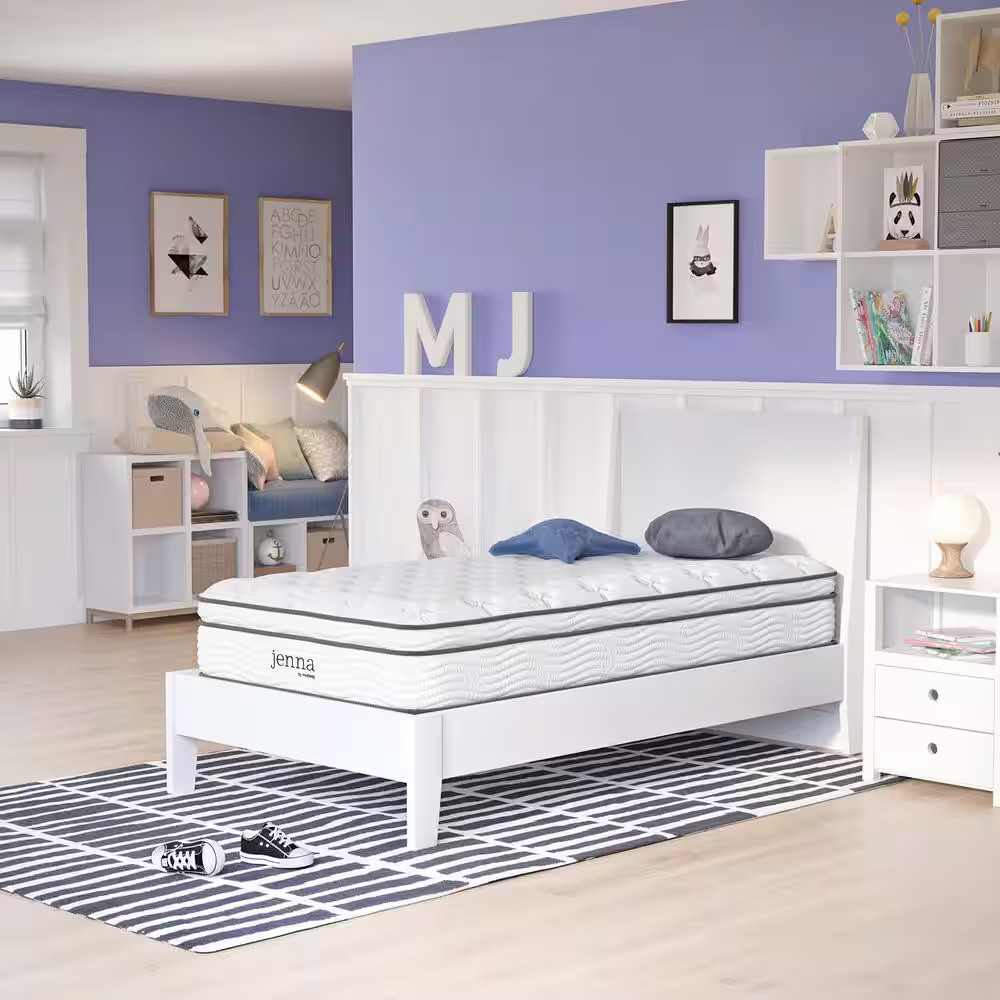 Jenna 10 In. Twin XL Innerspring Mattress in White