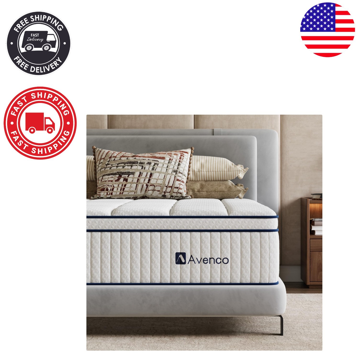 Medium Firm Twin Mattress 10 Inch – Excellent Motion Isolation & Edge Support