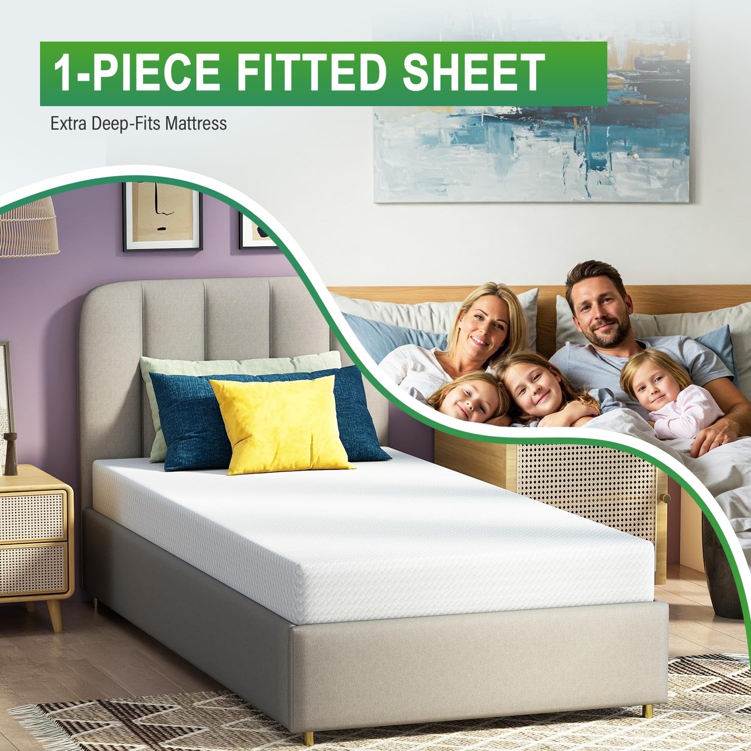 Twin XL Gel Memory Foam Mattress Medium Firm Pressure Relief Cooling CertiPUR-US