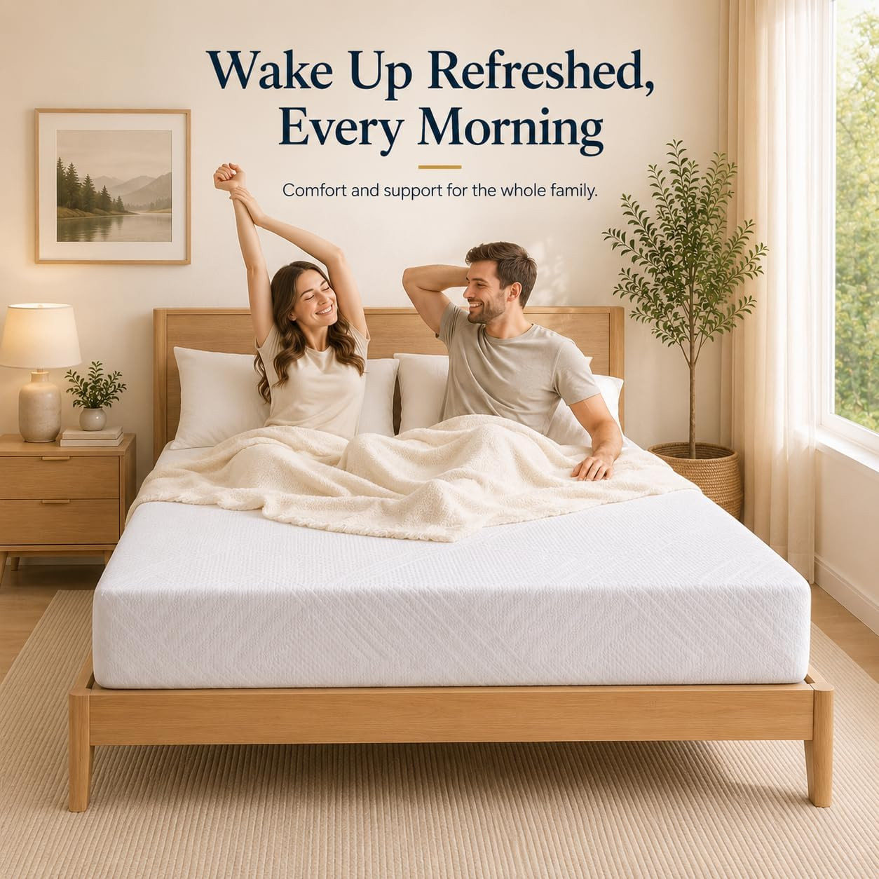 8″ Memory Foam Mattress with Cooling Gel – Medium Firm, CertiPUR-US Certified