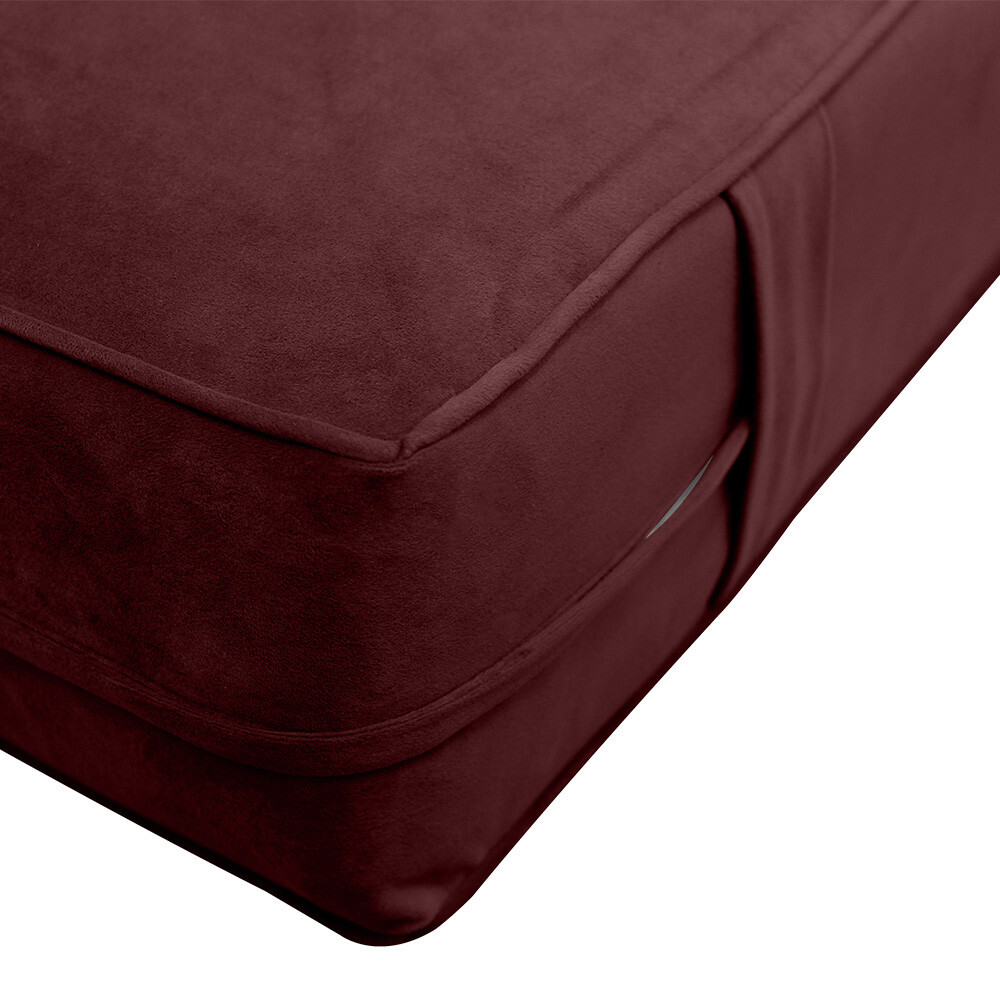 Same Pipe 6″ Twin 75x39x6 Velvet Indoor Daybed Mattress |COVER ONLY|-AD368