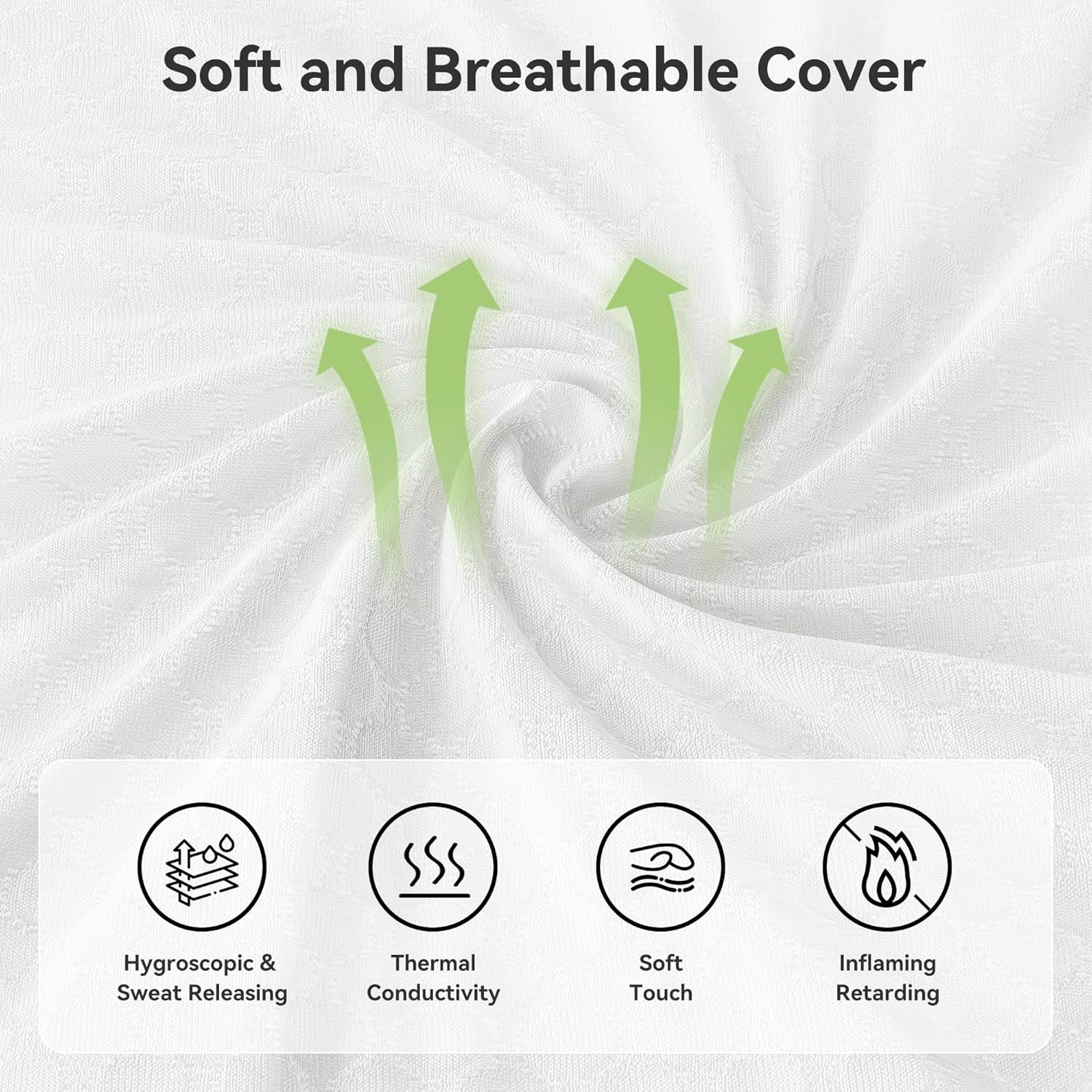 12 Inch Queen Mattress with Memory Foam & Pocket Springs for Comfort & Support