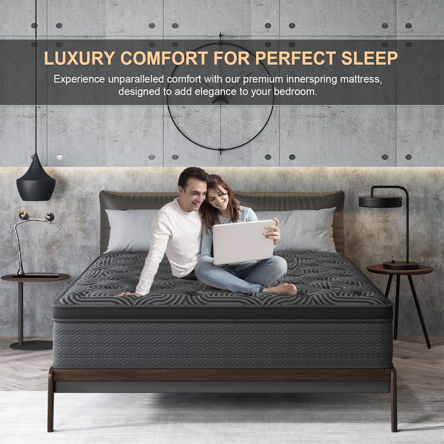 9″12″ Twin Full Queen King Size Mattress in a Box Hybrid Spring Memory Foam