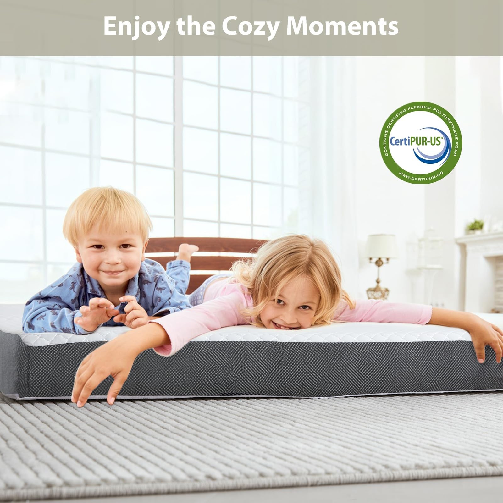 Tri Fold Memory Foam Foldable Mattress Single, 3 inch Folding Mattress for Gu…