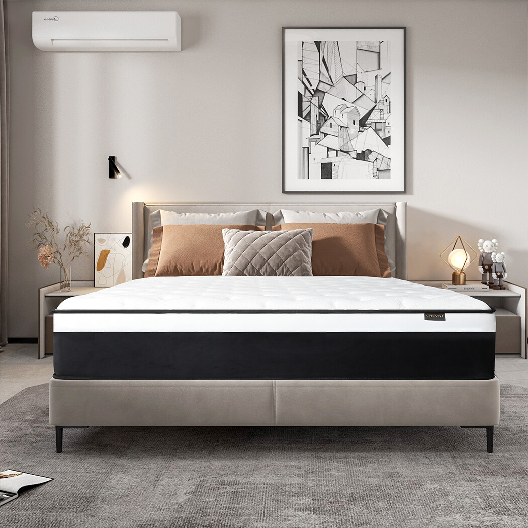 14” Mattress Twin Full Queen King Size Memory Foam InnerSpring Bed in a Box