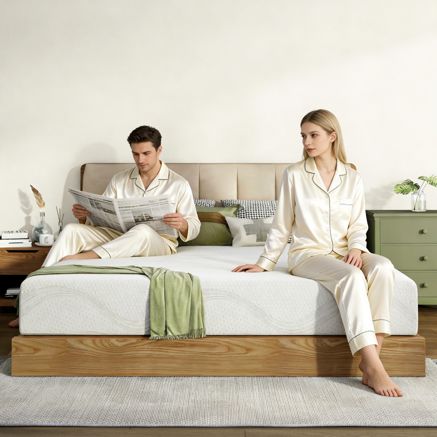 12″ Twin/Full/Queen/King Memory Foam Mattress Plush with Cooling Gel CertiPUR-US