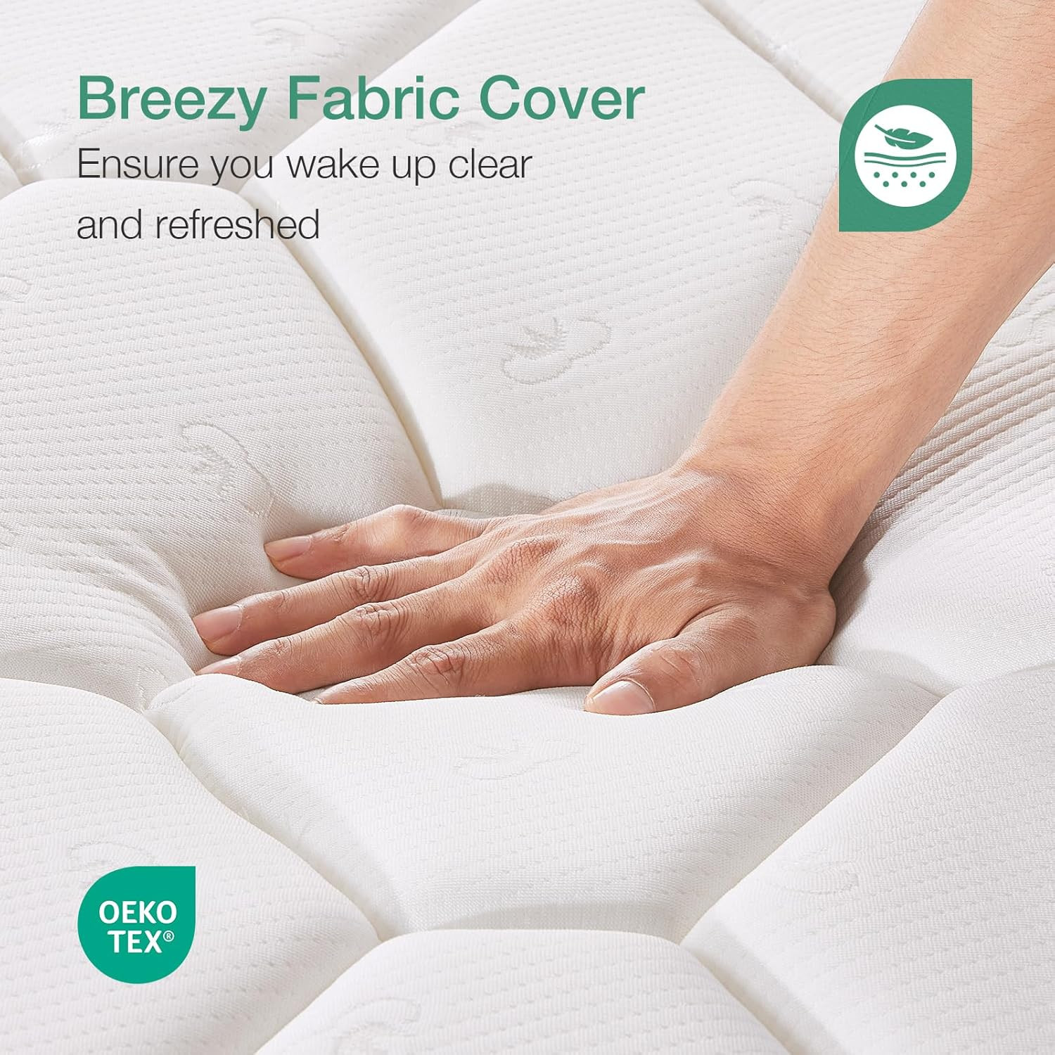 6″ Twin Mattress – Bonnell Spring Hybrid for Spine Support & Cooling Comfort