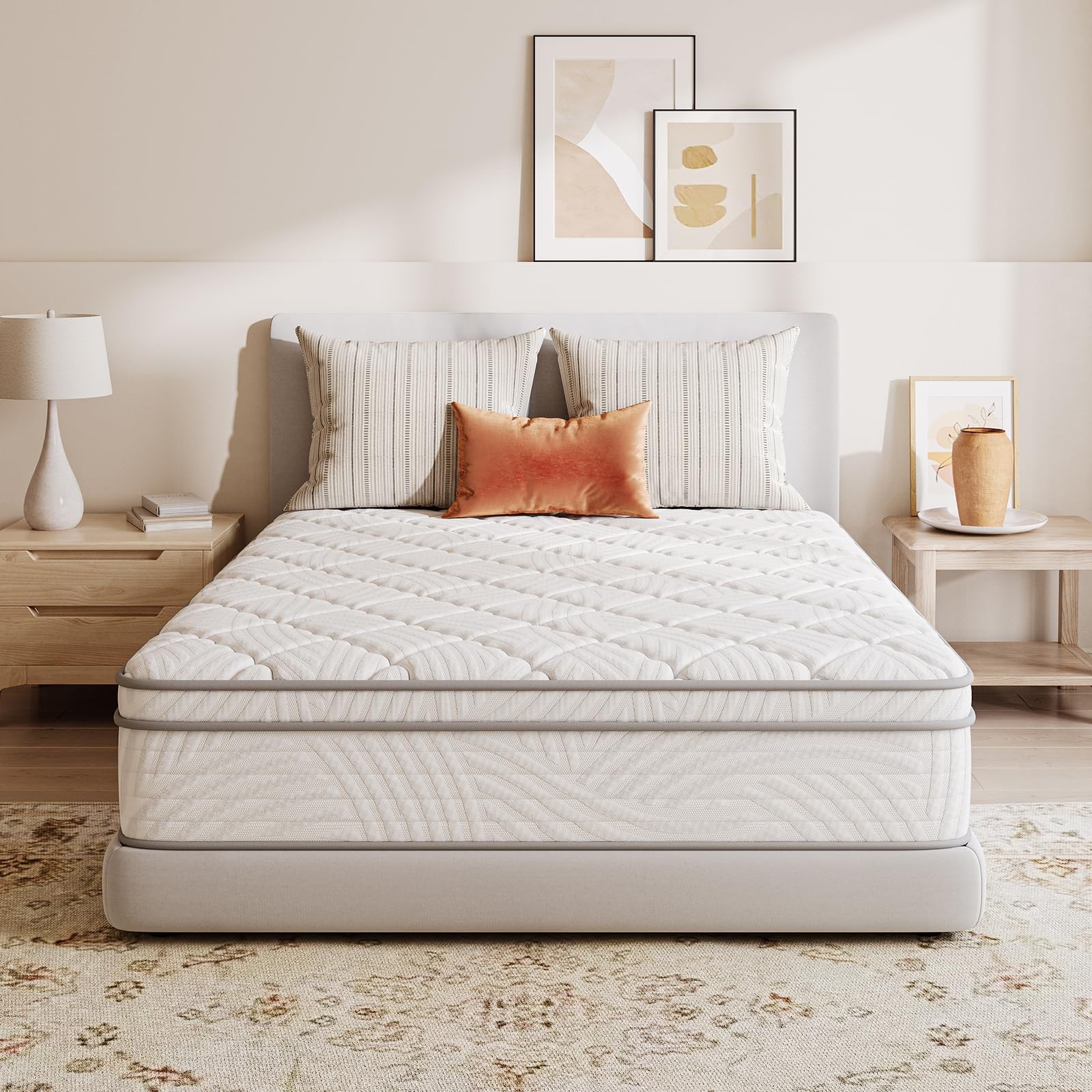 8 Inch Twin XL Mattress in a Box with Comfort Foam, Individually Wrapped Pock…