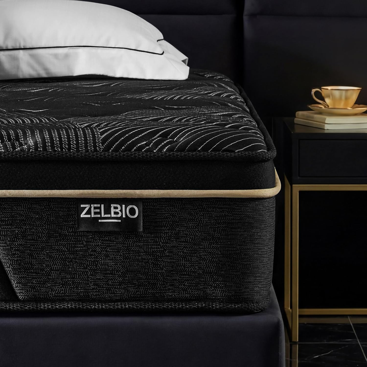 Queen Mattress,14 Inch Hybrid Gel Memory Foam Mattress, Pocket Coil Mattress for