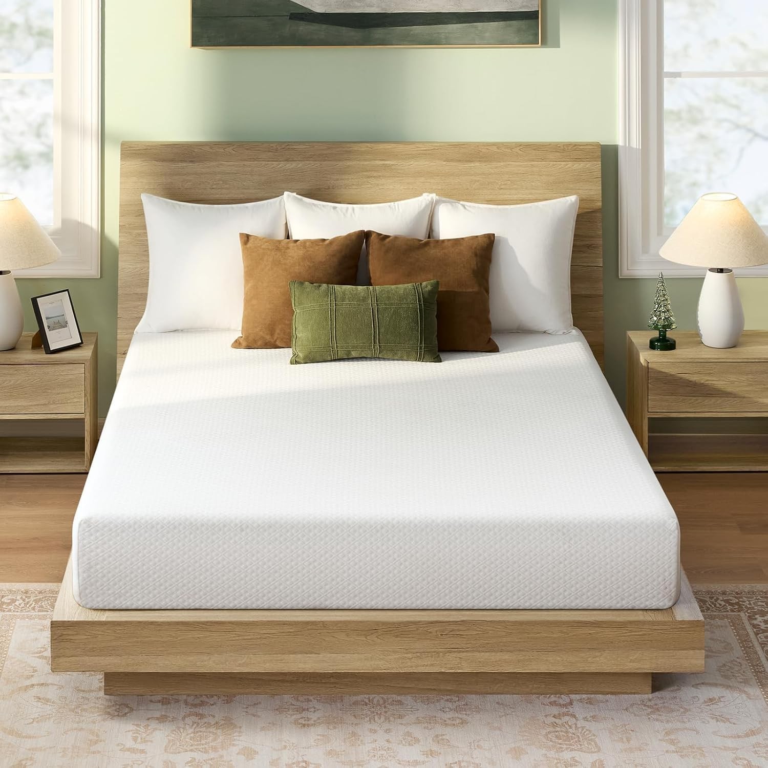 Twin Size Mattress, 10 Inch Gel Memory Foam Mattress in a Box, Fiberglass Free,