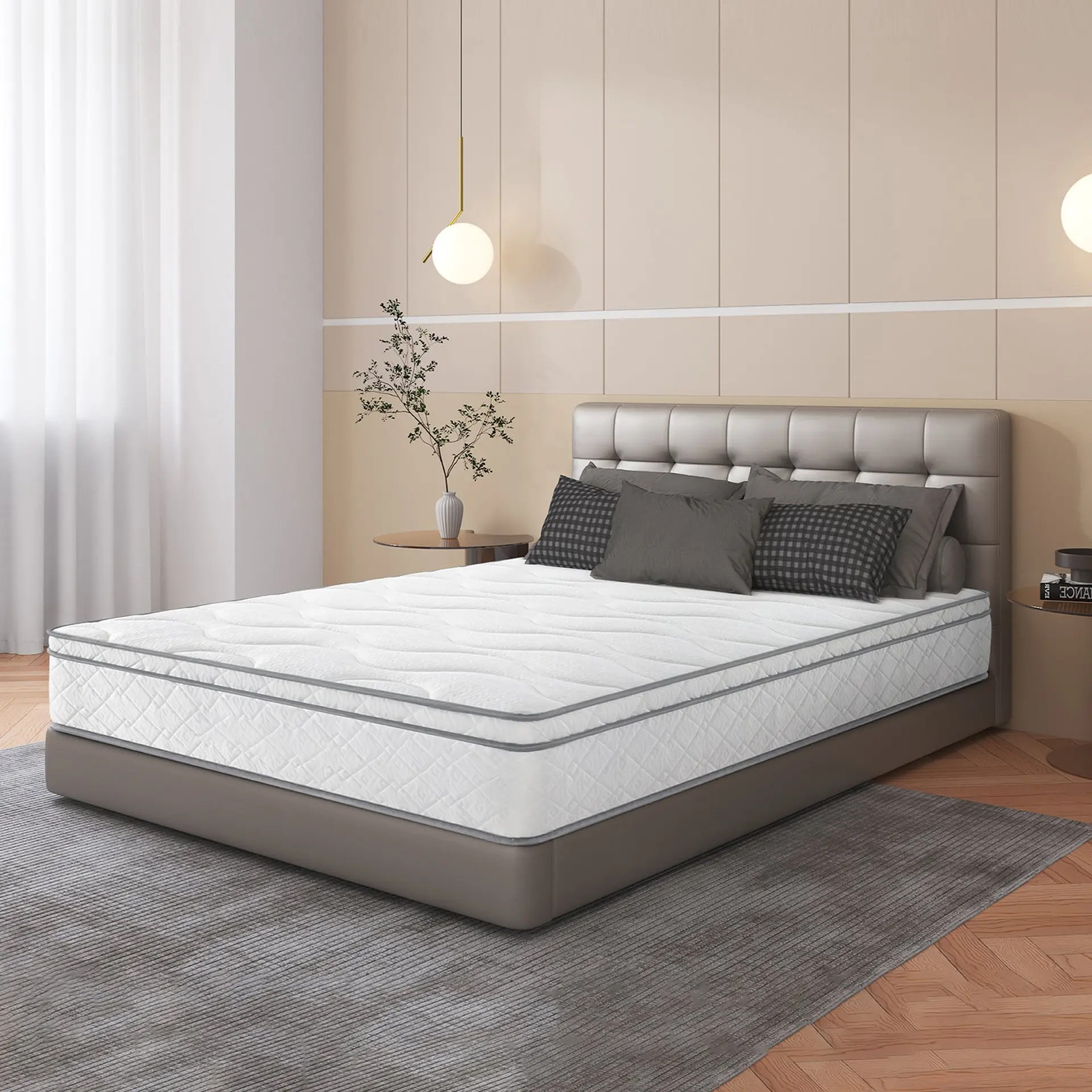 Full Size Hybrid Mattress with Gel Memory Foam and Individually Wrapped Coils
