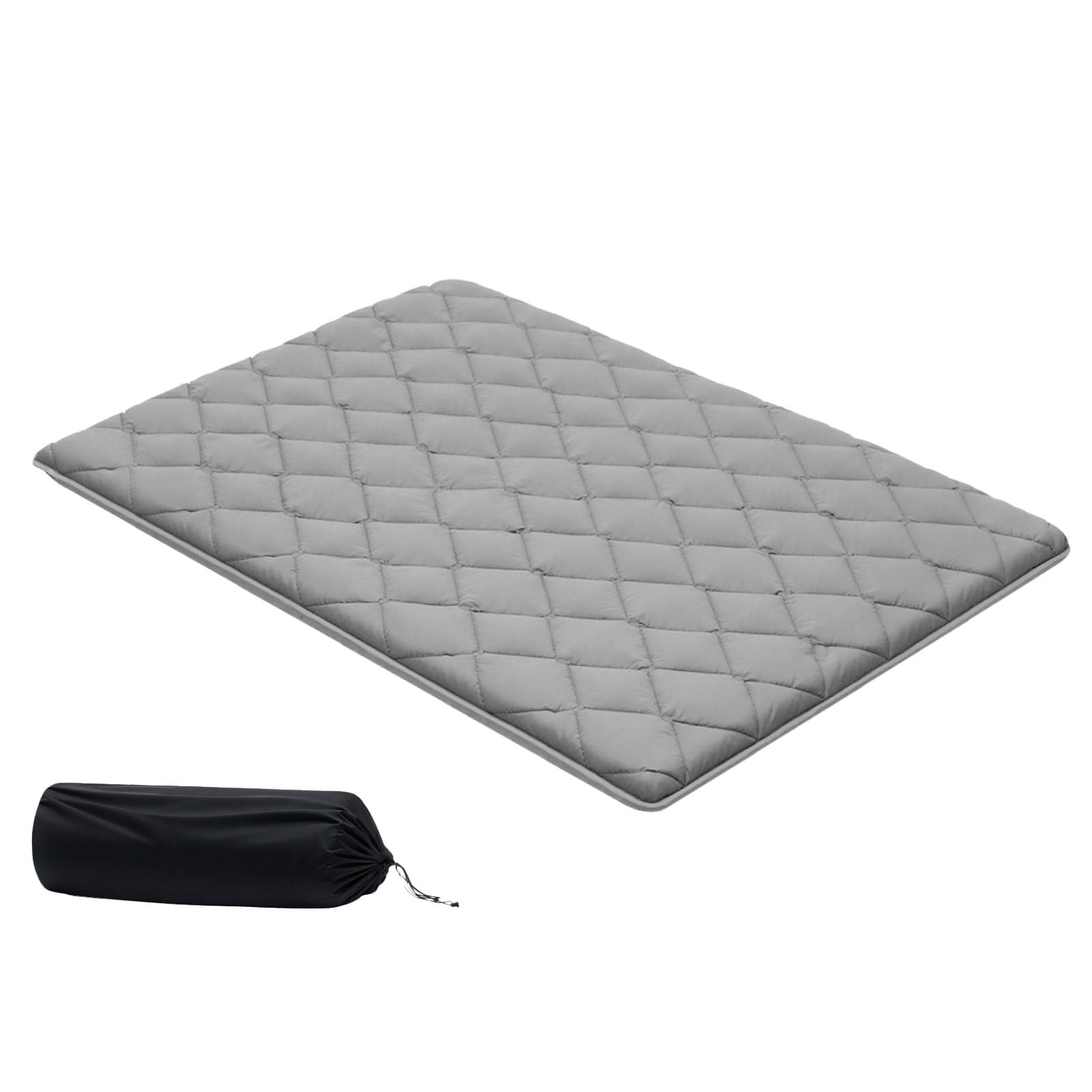 Foldable Japanese Tatami Mat Full-Size Floor Mattress W/ Storage Bag & Fastener