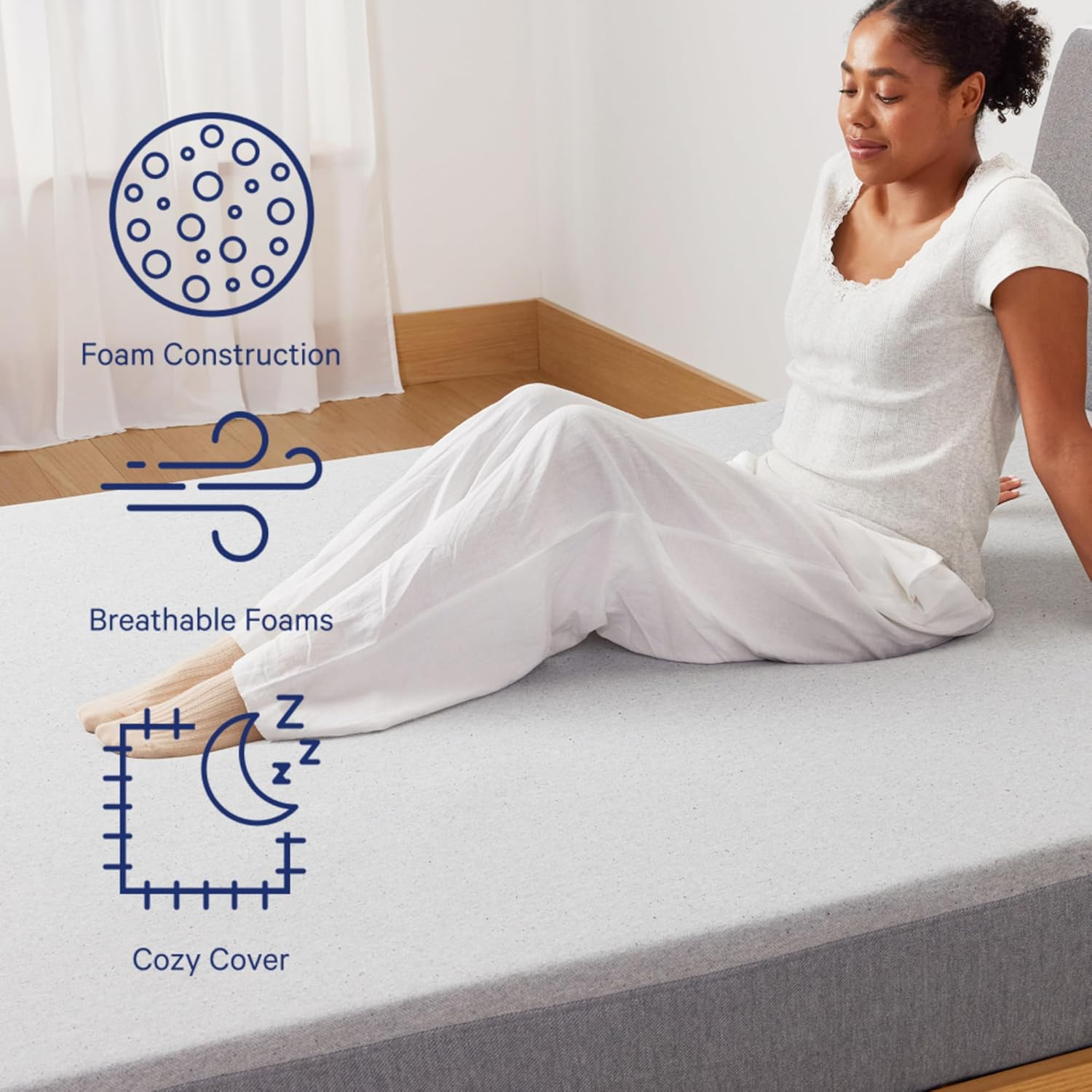 Casper Sleep Element Queen Mattress – Medium Feel – Motion Isolation – Breathabl