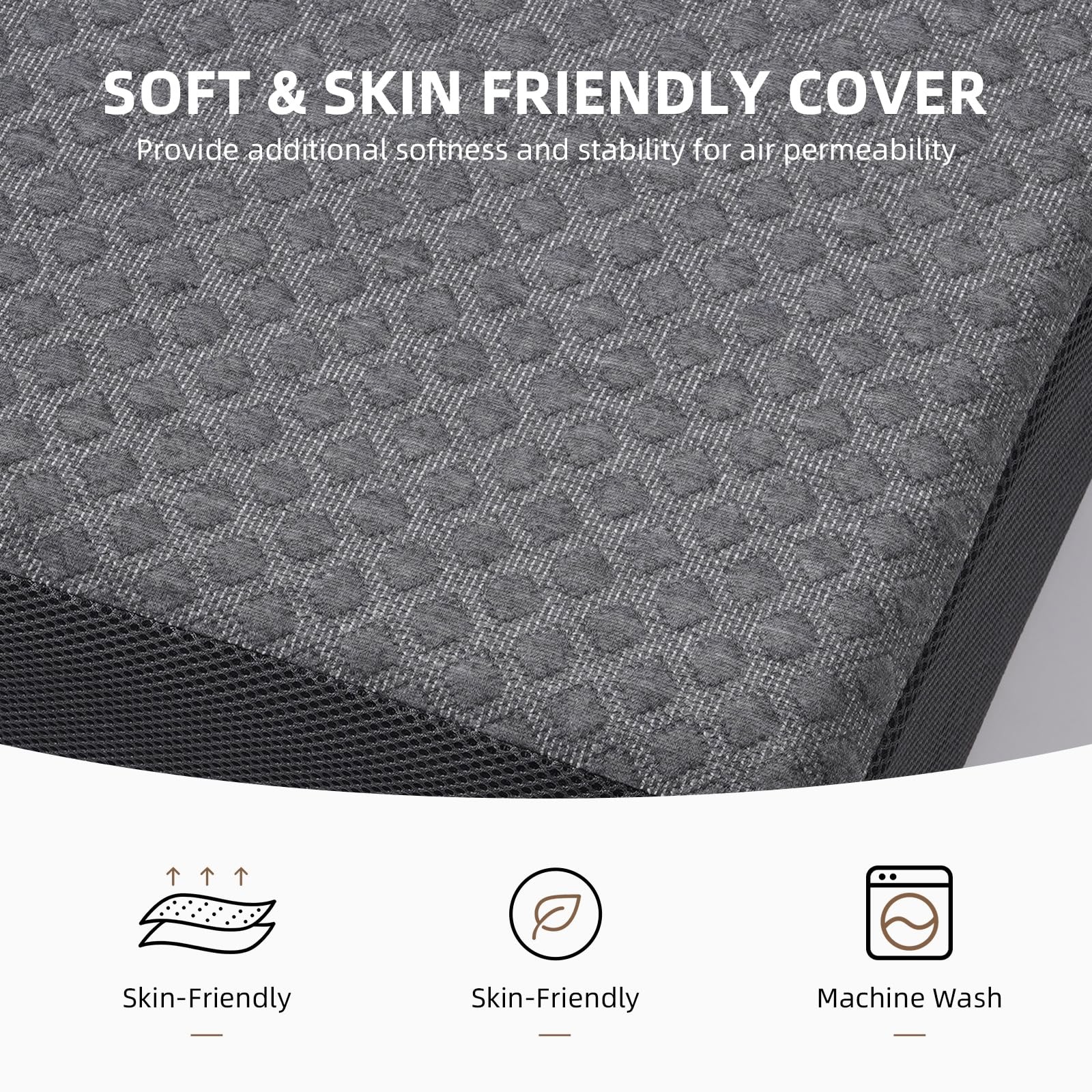Portable Tri-Fold Memory Foam Mattress – 4-Inch Single Size Foldable Mattress…
