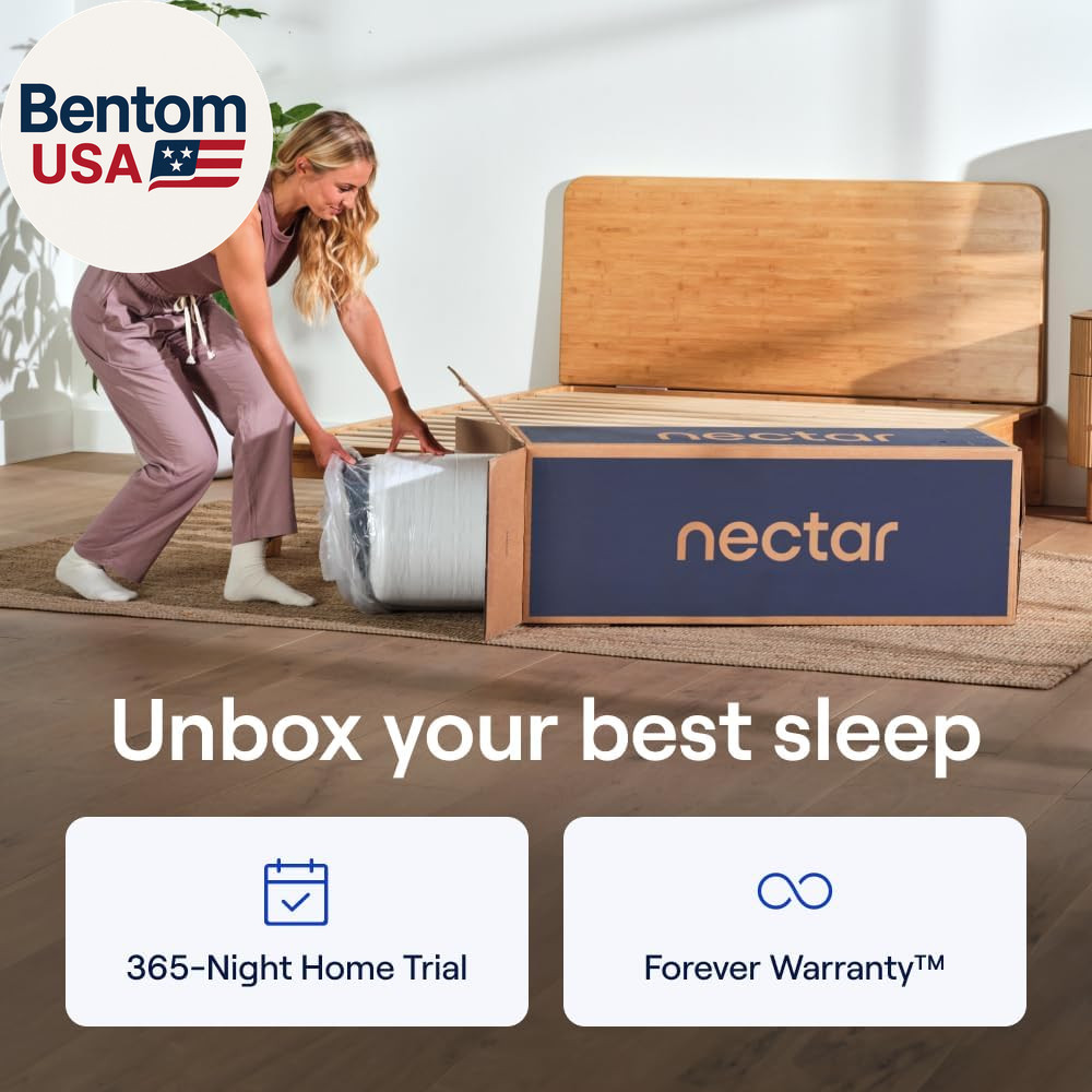 Classic 12” Twin Mattress – Medium Firm – Contouring Memory Foam – Cooling Top L