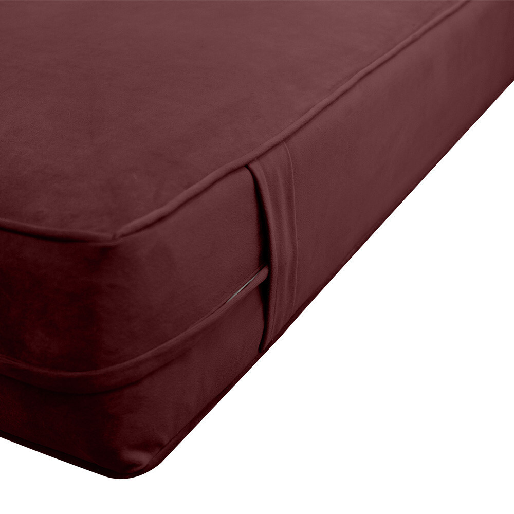 Same Pipe 8″ Twin-XL 80x39x8 Velvet Indoor Daybed Mattress |COVER ONLY|-AD368