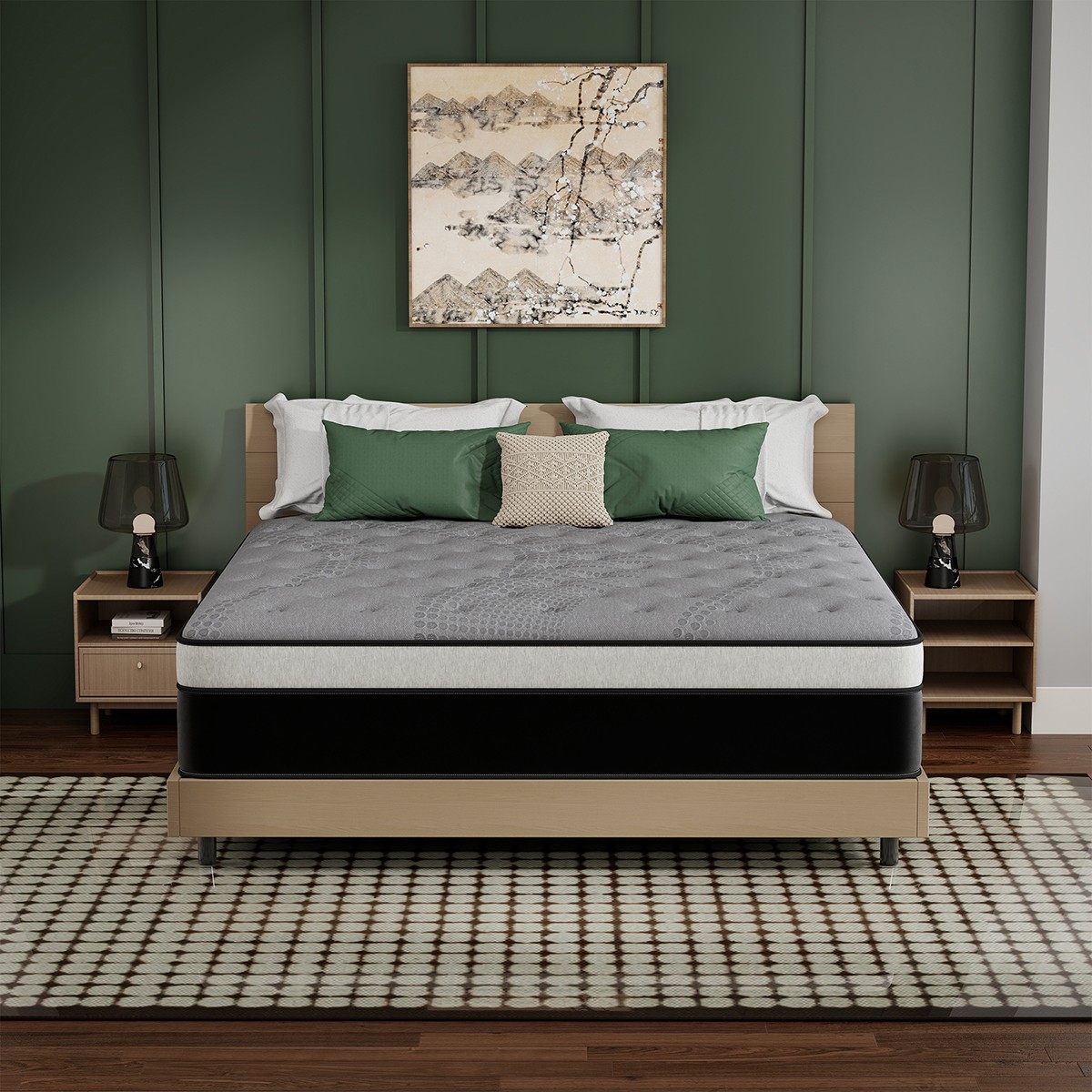 12″ 14″ Hybrid Mattress Gel Memory Foam Pocket Coils Twin Full Queen King in Box