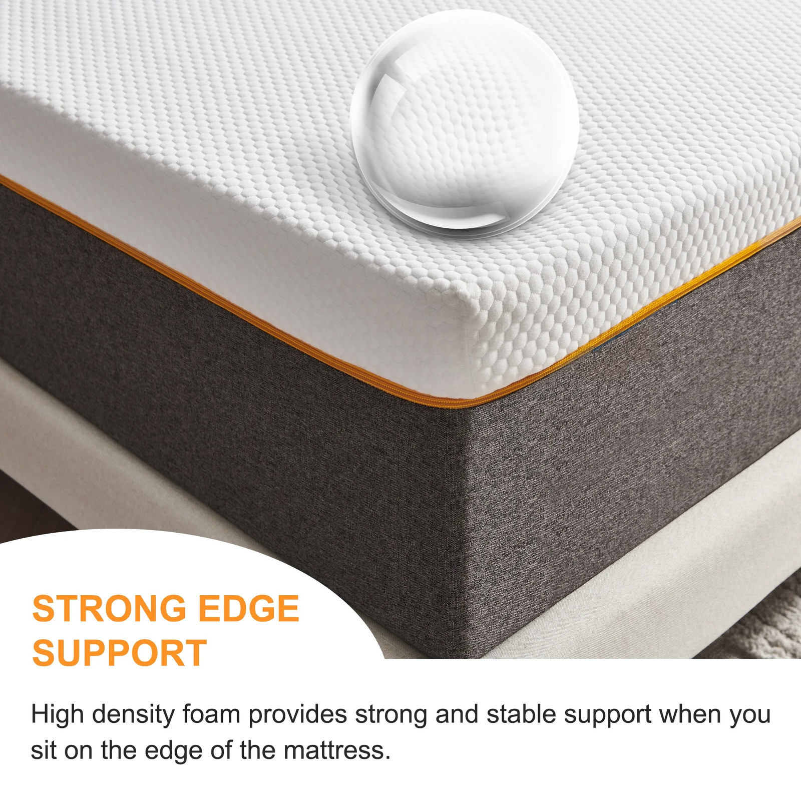 8/10/12 Inch Twin, Full, Queen, King Cool Gel Memory Foam Mattress – Multi-Thick