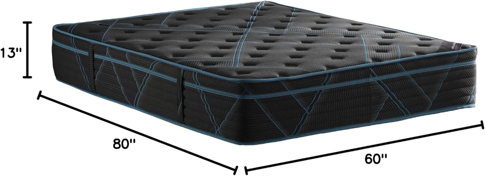 Luxury Queen 13″ Hybrid Mattress – Plush Comfort & Pressure Relief – USA Made