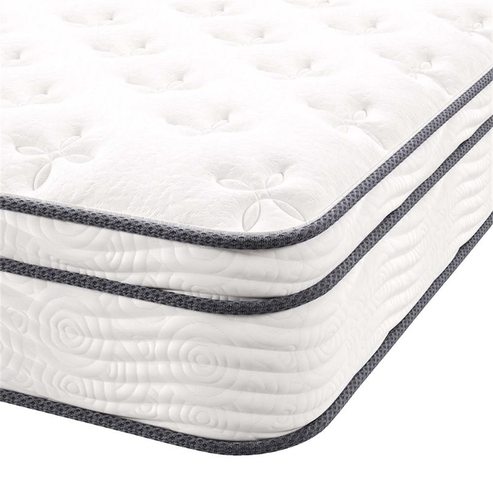 Modway Jenna 10″ Modern Innerspring and Foam Full Mattress in White