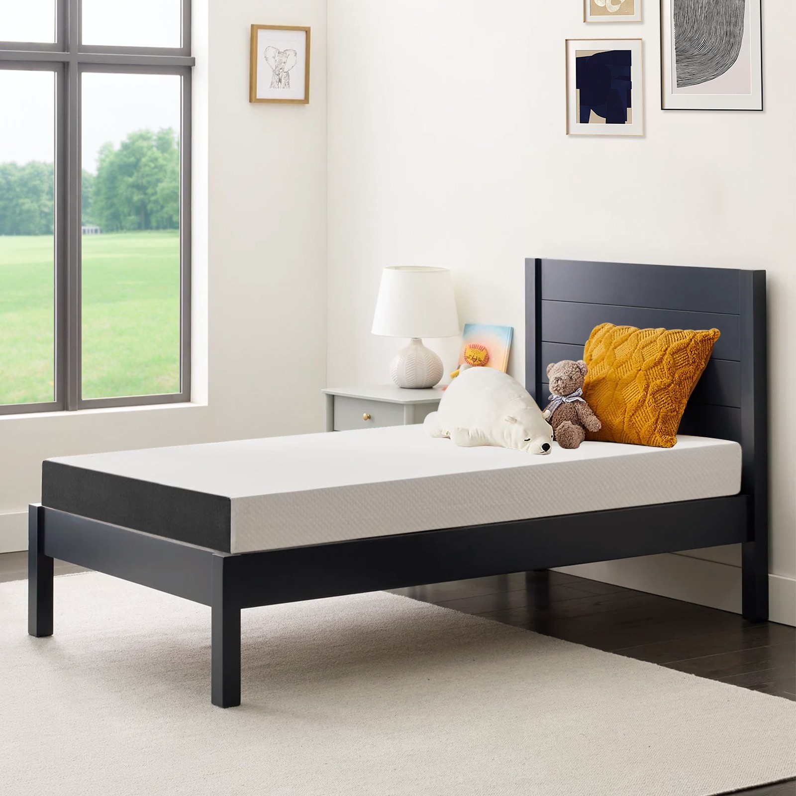 5 Inch Memory Foam Mattress, Fiberglass Free, Medium Firm, Mattress in A Box